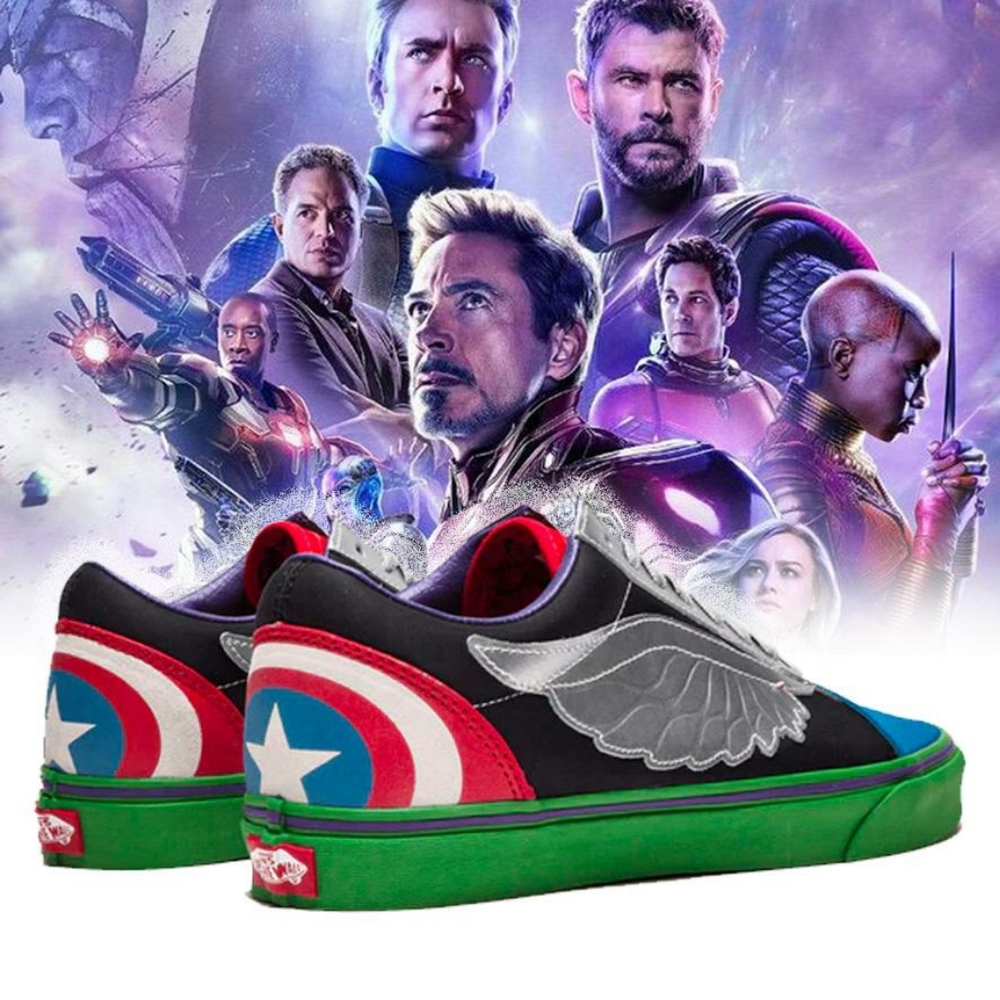 Vans Marvel x Old Skool Avengers skate shoes - Picture 9 of 11
